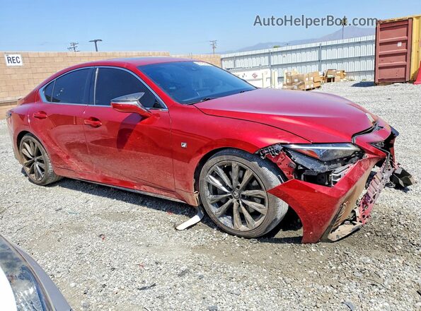 JTHGZ1B25M5042907 2021 LEXUS IS Красный Передняя правая четверть