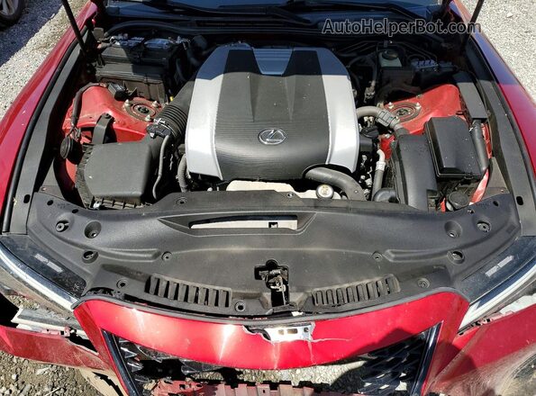 JTHGZ1B25M5042907 2021 LEXUS IS Красный Вид задней части салона