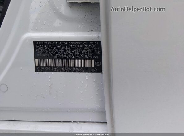 JTHGZ1B28M5046594 2021 LEXUS IS 350 White Engine compartment view