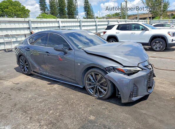 JTHGZ1B28N5055894 2022 LEXUS IS Gray Przód prawy
