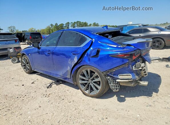 JTHGZ1B29N5048999 2022 LEXUS IS Blue Trasero izquierdo