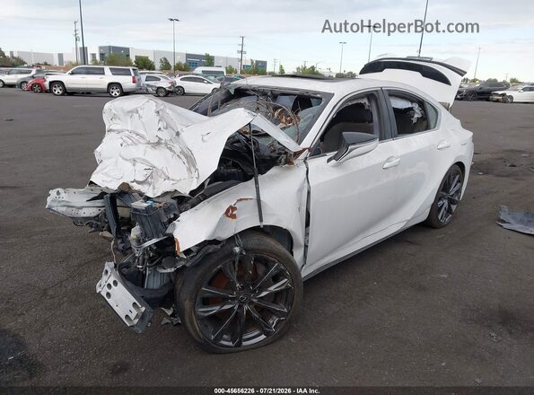 JTHGZ1B29P5068950 2023 LEXUS IS 350 White წინა მარცხენა ხედი სამი მეოთხედიდან