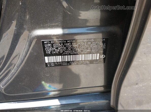 JTHGZ1B29R5076548 2024 LEXUS IS 350 Gray Widok komory silnika