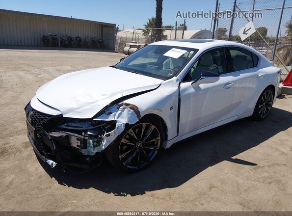 JTHGZ1B2XP5066284 2023 LEXUS IS 350 White წინა მარცხენა ხედი სამი მეოთხედიდან