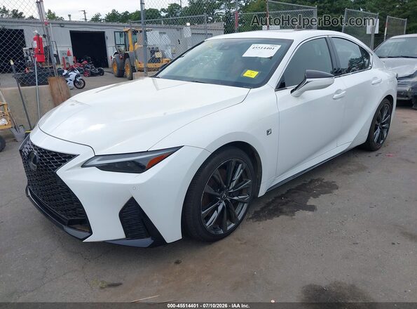 JTHGZ1E22P5031170 2023 LEXUS IS 350 White წინა მარცხენა ხედი სამი მეოთხედიდან