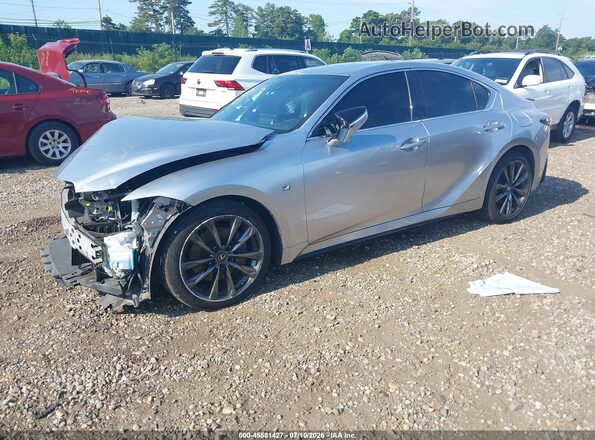 JTHGZ1E25N5026946 2022 LEXUS IS 350 Silver Передня ліва чверть