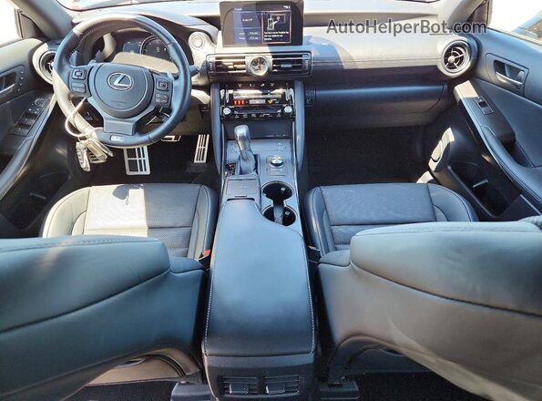 JTHGZ1E27R5036321 2024 LEXUS IS Black Առջևի վահանակի տեսք
