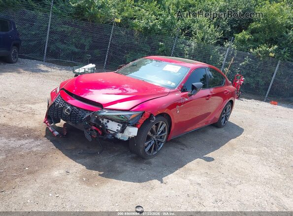JTHGZ1E27S5039399 2025 LEXUS IS 350 Red Vista tres cuartos delantera izquierda
