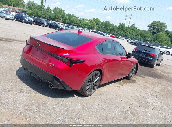 JTHGZ1E27S5039399 2025 LEXUS IS 350 Red Trasero derecho