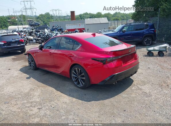 JTHGZ1E27S5039399 2025 LEXUS IS 350 Red Trasero izquierdo