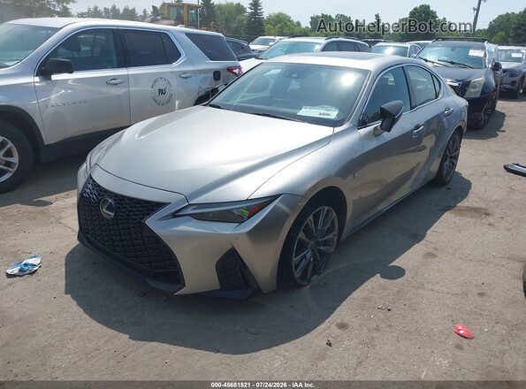 JTHGZ1E29P5028329 2023 LEXUS IS 350 Gray Առջևի ձախ երեք քառորդ տեսարան
