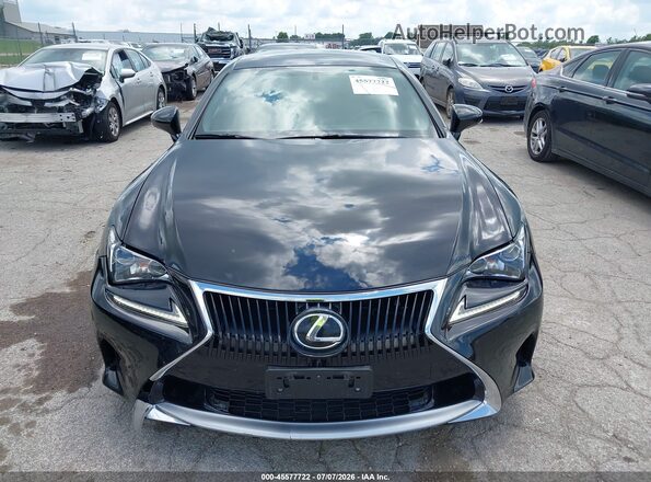 JTHHA5BC2H5005721 2017 LEXUS RC 200T Black Widok zestawu wskaźników