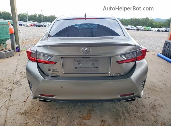 JTHHA5BC5G5003220 2016 LEXUS RC Silver Вид ззаду