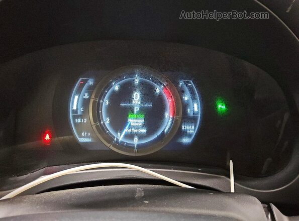 JTHHA5BC5K5009852 2019 LEXUS RC Black Vista del cuadro de instrumentos