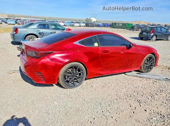 JTHHA5BC9G5000367 2016 LEXUS RC Red Задня права чверть