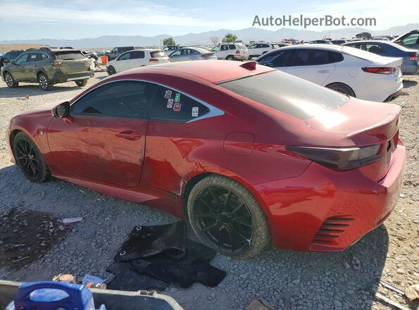 JTHHA5BC9G5000367 2016 LEXUS RC Red Задня ліва чверть