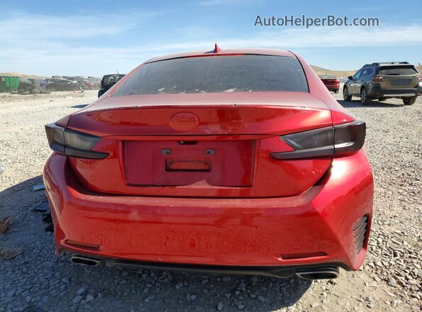 JTHHA5BC9G5000367 2016 LEXUS RC Red Вид ззаду