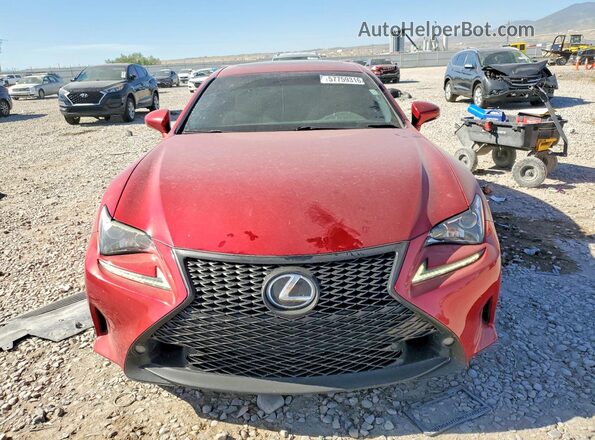 JTHHA5BC9G5000367 2016 LEXUS RC Red Вид спереду