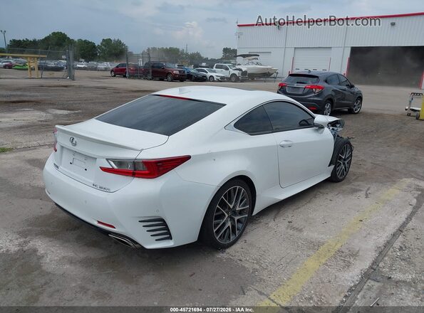 JTHHA5BCXG5001298 2016 LEXUS RC 200T White უკანა მარჯვენა