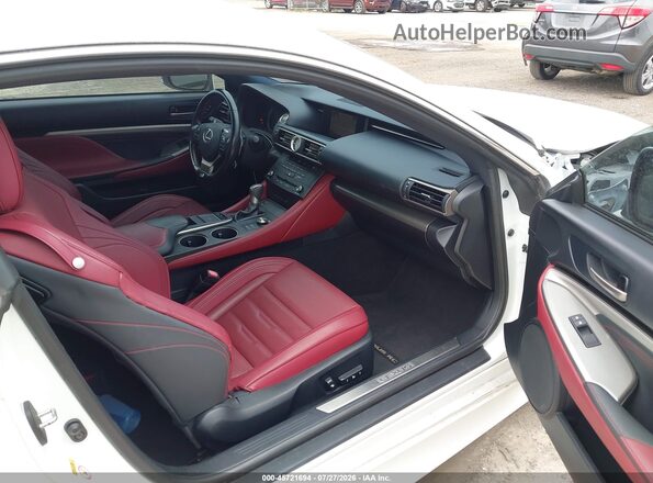 JTHHA5BCXG5001298 2016 LEXUS RC 200T White წინა სალონის ხედი