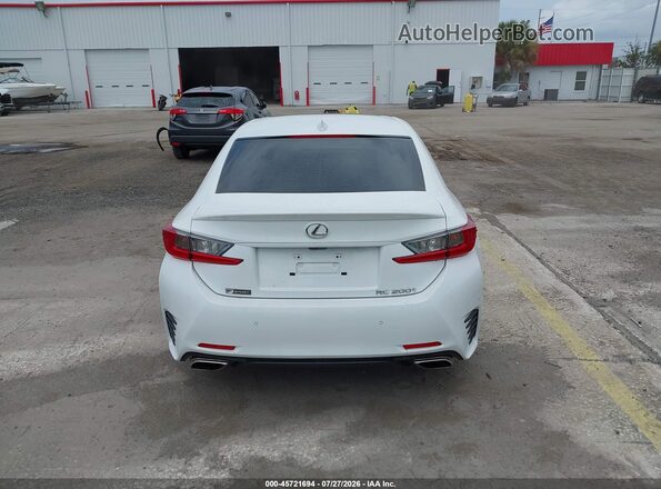JTHHA5BCXG5001298 2016 LEXUS RC 200T White 