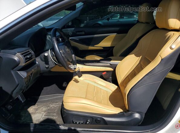 JTHHE5BC8G5012479 2016 LEXUS RC Белый Вид салона спереди