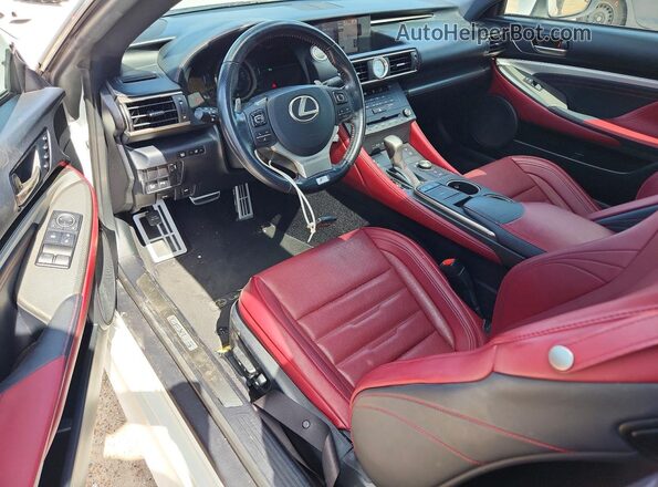 JTHHE5BC9G5012152 2016 LEXUS RC White Widok deski rozdzielczej