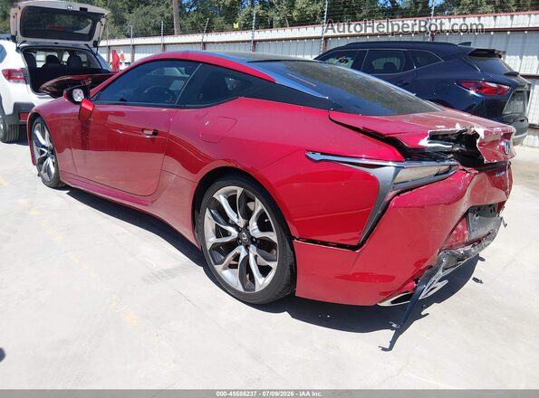 JTHHP5AY1JA005945 2018 LEXUS LC 500 Red Trasero izquierdo