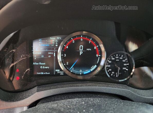 JTHHP5BC4H5006190 2017 LEXUS RC Blue Vista del cuadro de instrumentos