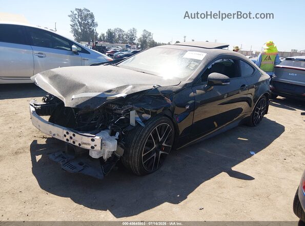 JTHHZ5BC2J5018466 2018 LEXUS RC 350 Black წინა მარცხენა ხედი სამი მეოთხედიდან