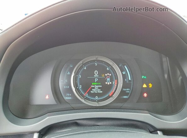 JTHHZ5BC9K5019812 2019 LEXUS RC Red Vista del cuadro de instrumentos