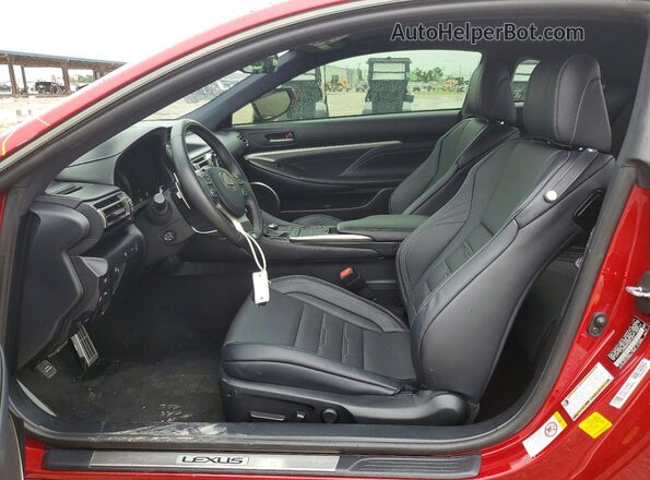 JTHHZ5BC9K5019812 2019 LEXUS RC Red Vista interior delantera