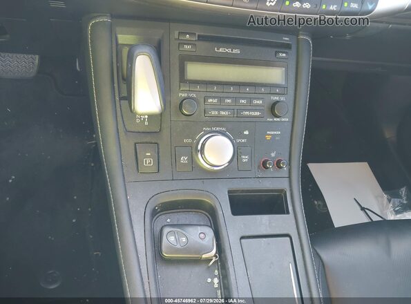 JTHKD5BH0G2279590 2016 LEXUS CT 200H Silver Dashboard view