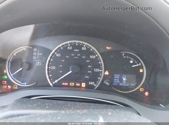 JTHKD5BH2G2265674 2016 LEXUS CT 200H Red Հետևի նստատեղերի տեսք