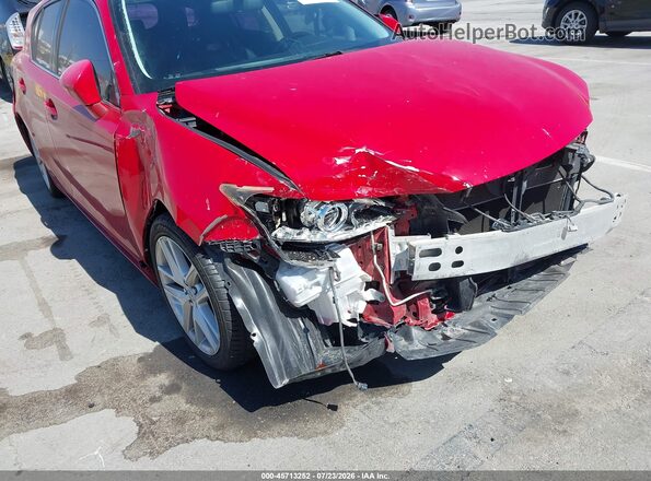 JTHKD5BH2G2265674 2016 LEXUS CT 200H Red Դիմացի տեսք