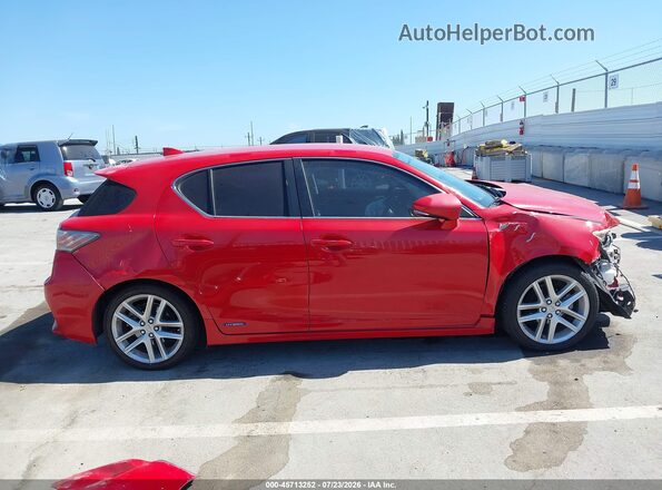 JTHKD5BH2G2265674 2016 LEXUS CT 200H Red 