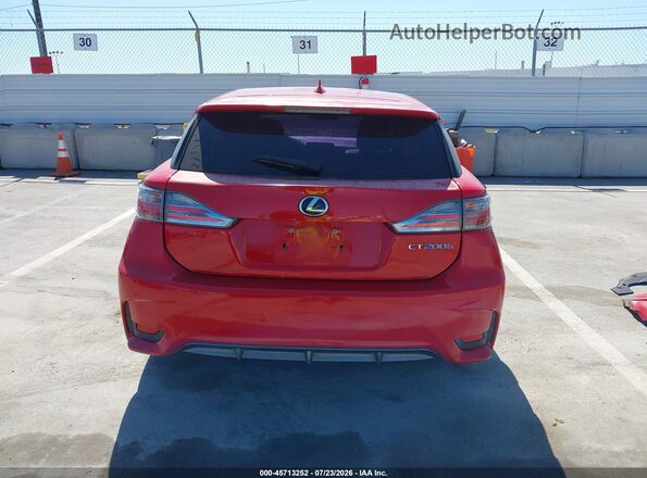 JTHKD5BH2G2265674 2016 LEXUS CT 200H Red 
