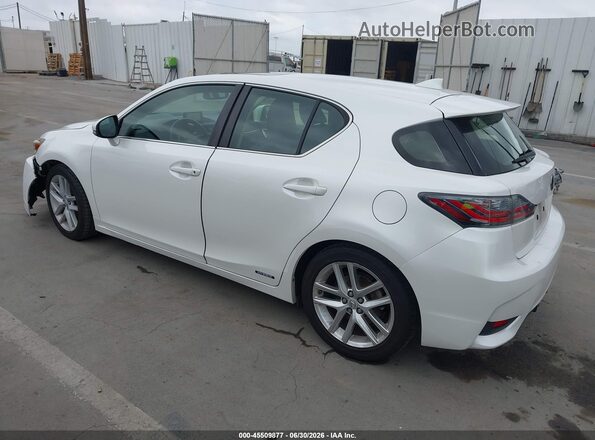 JTHKD5BH3G2270785 2016 LEXUS CT 200H White Rear left