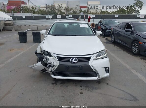 JTHKD5BH3G2270785 2016 LEXUS CT 200H White Instrument cluster view