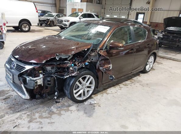 JTHKD5BH4H2297558 2017 LEXUS CT 200H Коричневый Передняя левая четверть