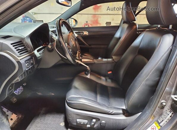 JTHKD5BH5H2295463 2017 LEXUS CT Gray Вид салону спереду