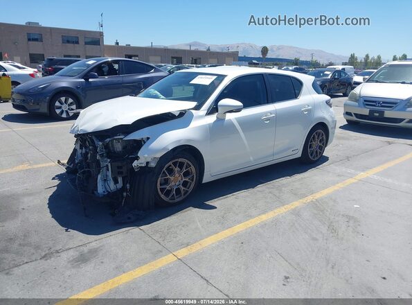 JTHKD5BH7G2251673 2016 LEXUS CT 200H White Передня ліва чверть
