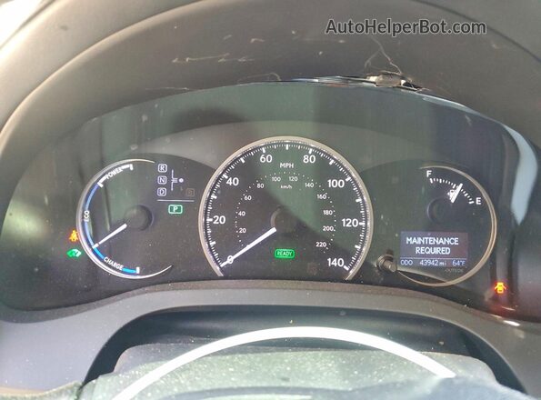 JTHKD5BH7G2264956 2016 LEXUS CT Silver Instrument cluster view