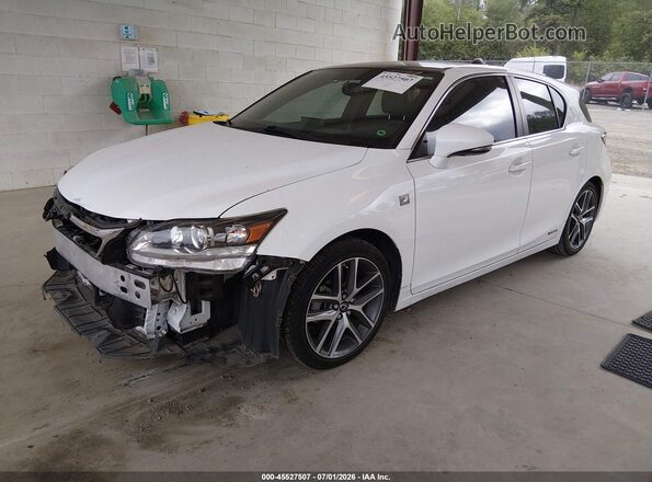 JTHKD5BHXG2251151 2016 LEXUS CT 200H White Առջևի ձախ երեք քառորդ տեսարան