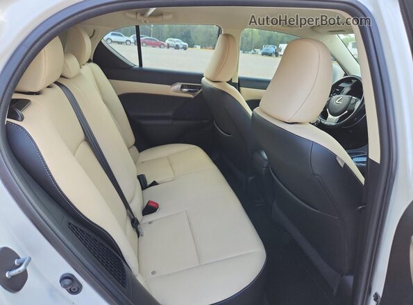 JTHKD5BHXG2251344 2016 LEXUS CT White Вид задніх сидінь