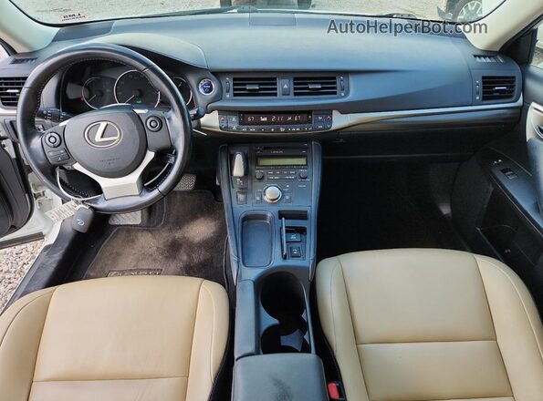 JTHKD5BHXG2251344 2016 LEXUS CT White Вид панелі приладів