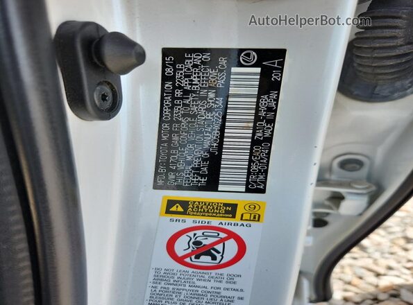 JTHKD5BHXG2251344 2016 LEXUS CT White Вид підкапотного простору