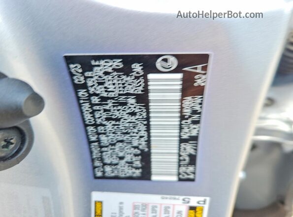 JTHP6JBHXP2152371 2023 LEXUS UX Silver VIN sticker view