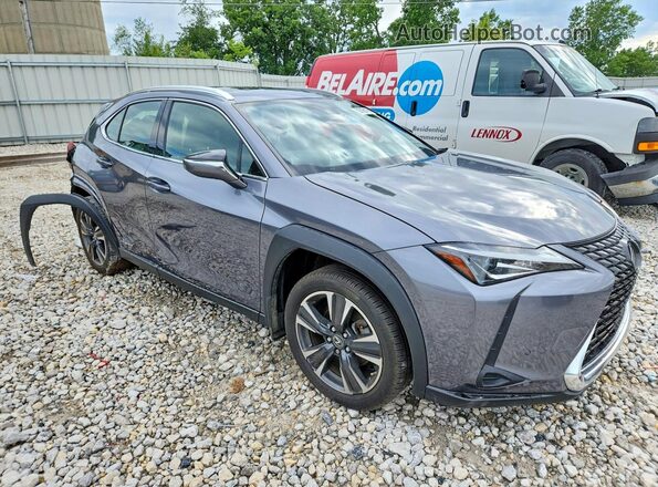 JTHP9JBH1M2051478 2021 LEXUS UX Gray Przód prawy