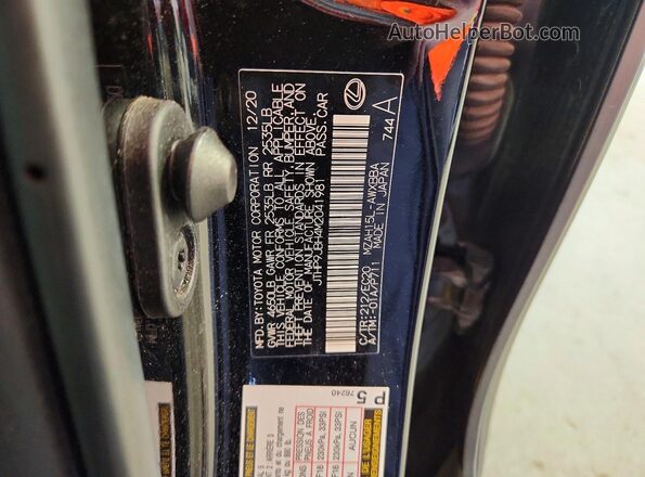 JTHP9JBH4M2041981 2021 LEXUS UX Black სალონის 360-გრადუსიანი ხედი